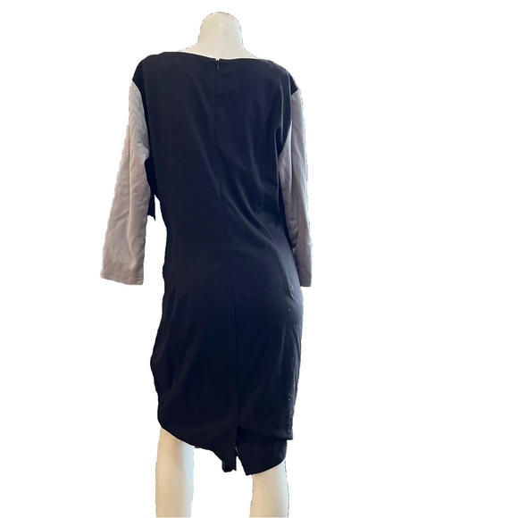 grey black dress size 18 fits like 16 - Picture 3 of 5